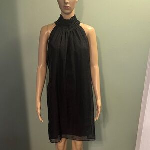 Elle Elegant Black Halter Dress size large